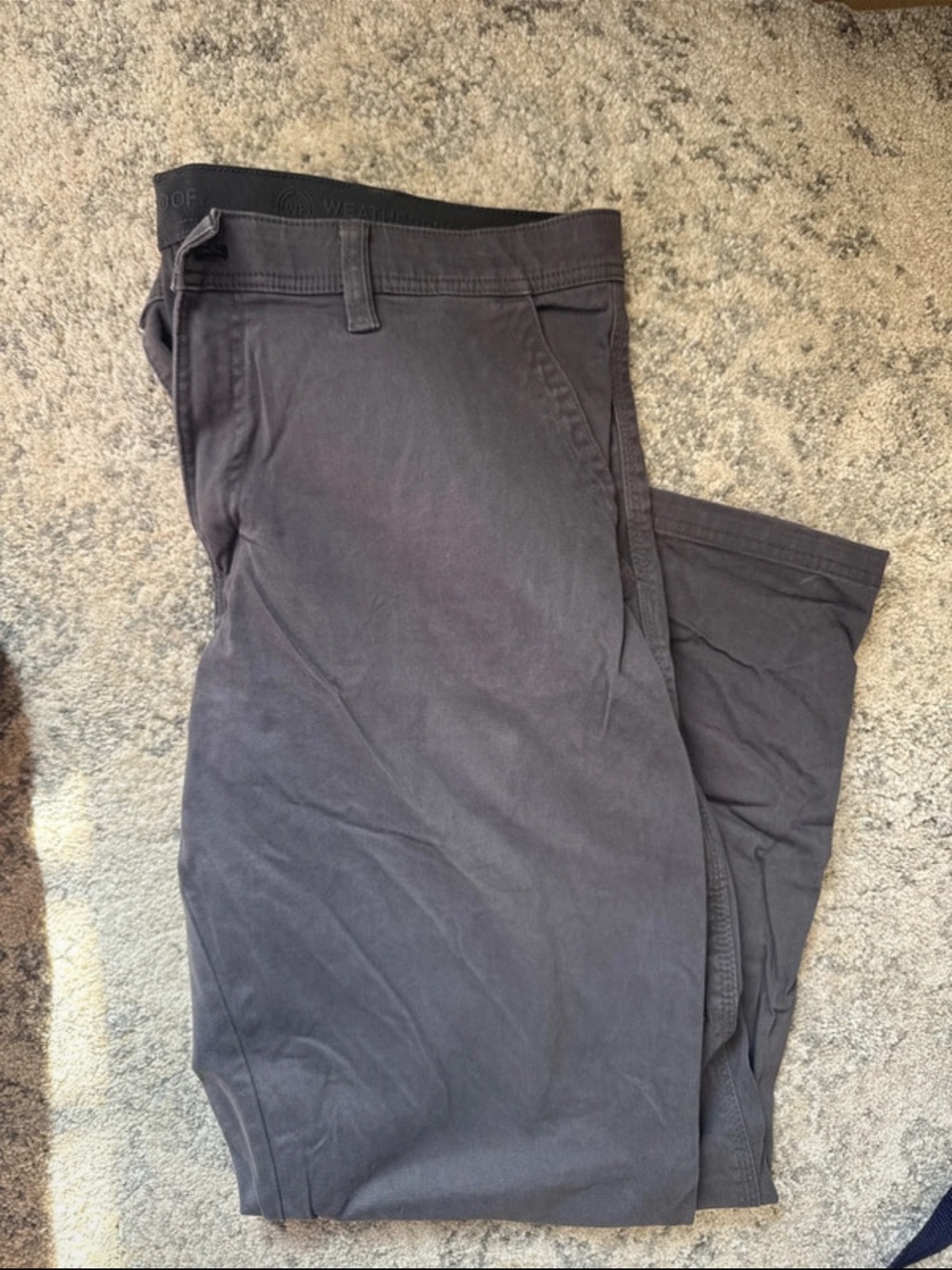 Weatherproof Men's Charcoal Gray Chino Pants
